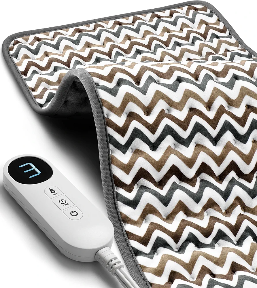 Heating Pad for Back Pain Relief, Gifts for Women, Mom, Men, Dad, Valentines Day, Mothers Day, Christmas, Heat Pads for Cramps, Shoulder, Waist, Abdomen, XL 12"x24" Heat Pad Machine Washable