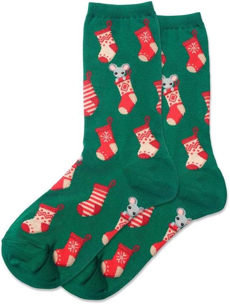 Hotsox Christmas Stocking Mouse Socks 1 Pair